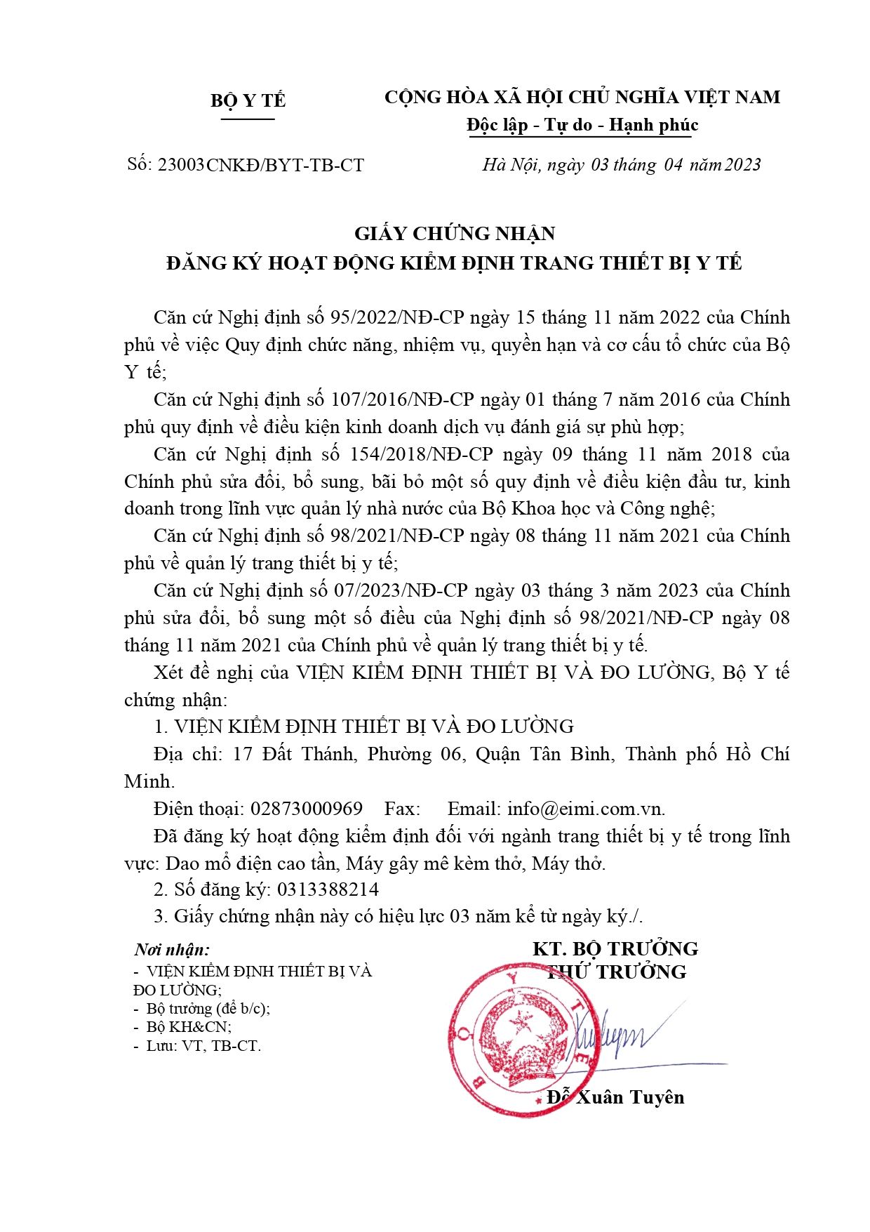 Viện Kiểm Định Thiết Bị & Đo Lường Eimi Tiếp Tục Nâng Tầm Kiểm Định Thiết Bị Y Tế Theo Thông Tư 05/2022/TT-BYT